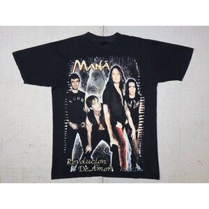 Vintage 90s Mana Revolución de Amor Tour Shirt XL Double Sided Mexico Band